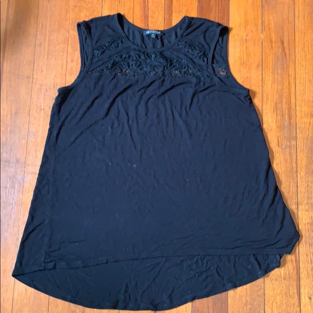 Black billowy tank top